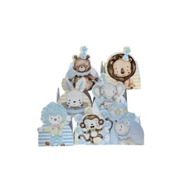 Imagem de Forminhas para Doces Tema Circo Menino — Decoração de Festa Infantil, Lembrancinha, Mesa de Doces Personalizada — Kit com 50 unidades