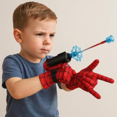 Imagem de Luva Lança Teia Brinquedo Infantil Homem Aranha Personagem Fantasia Bo