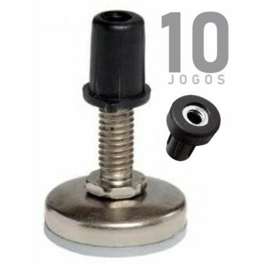 Imagem de 10 Pés Niveladores 5/16 Para Cama Box Mesa Armário. - P&J