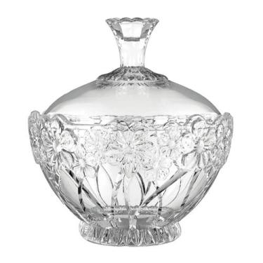 Imagem de Bombonieres Baleiro De Vidro Com Tampa 350 ML Decorativo Resistente El