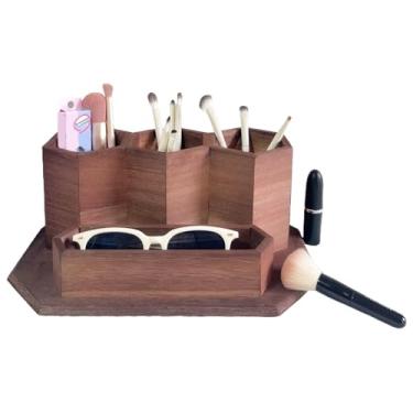 Imagem de Porta-Lápis de, Suporte para Canetas de Escritório, Utensílio de Armazenamento para Marcadores com 4 Divisões para Escola, Sala de Aula, Escritório Doméstico, Oficina, Biblioteca, Estúdio de
