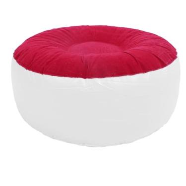 Imagem de lyrlody Disas Infláveis Em Flocagem, Suporte Ergonômico Portátil Leve para um Apoio para Os Pés para Acampamento de Viagens, Material de Flocagem Macia, Fácil de Transportar, Durável e Resistente a