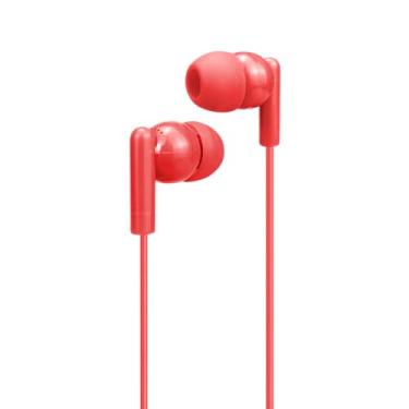 Imagem de FONE DE OUVIDO DIA A DIA VERMELHO INTRA AURICULAR MICROFONE E FIO LETRON