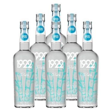 Imagem de Cachaça Nacional 1922 Prata Garrafa 700ml 6 Unidades