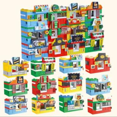 Imagem de Blocos Montar Minha Cidade Educativo Sensorial 636 Pçs 12 cx - Ark Toy