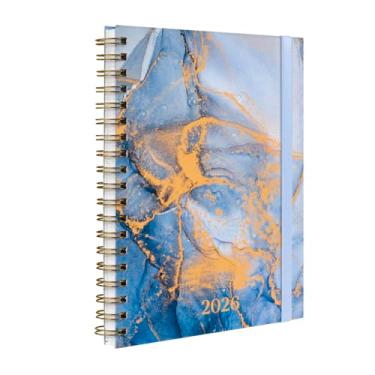 Imagem de Agenda 2026 Planner Semanal Plus Mármore Azul Claro