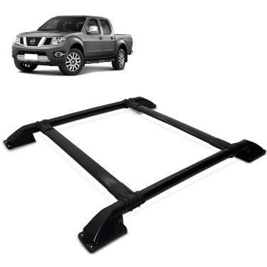 Imagem de Rack Bagageiro De Teto Frontier 2008 a 2016 Tubolar Preto