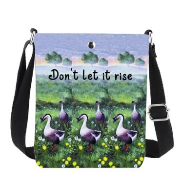 Imagem de JNIAP Bolsa tiracolo inspirada em livros, presente como todos os fogos, Don't Let It Rise Goose Shoulder Bag, It Rise Cb, Ajuste