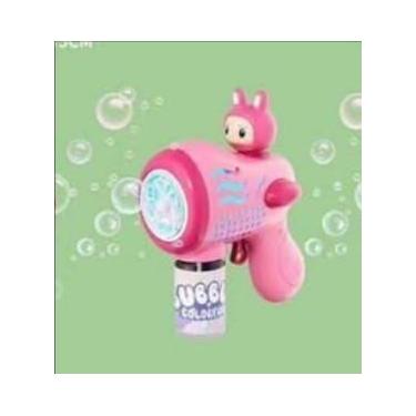 Imagem de Brinquedo Infantil Maquina de Fazer e Lançar Centenas Bolhas de Sabao 