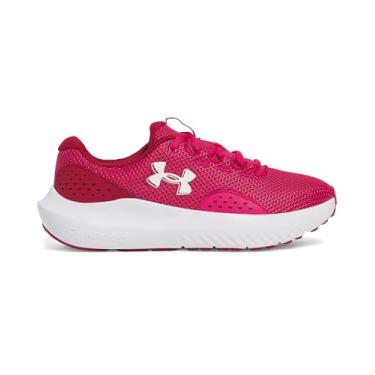 Imagem de Under Armour Tênis de corrida feminino Charged Surge 4, (681) Fúcsia sombreada/brasão carmesim/branco, 41