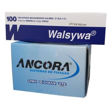 Imagem de .fincapino cal .27 mag. am blue + .pino liso com clip - Ancora