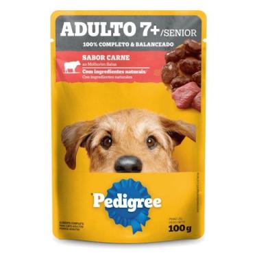 Imagem de Ração Úmida Pedigree Sachê Sabor Carne ao Molho para Cães Adultos Sêni