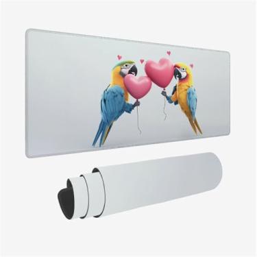 Imagem de Mouse pad para jogos 900 x 300 x 3 mm grande tapete de mesa papagaio mouse pad balão mousepad com bordas costuradas e base de borracha antiderrapante acessórios para jogos para jogadores melhoram a