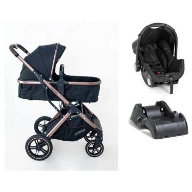 Imagem de Carrinho Galzerano Zoe Moises Preto Com Bebe Conforto E Base