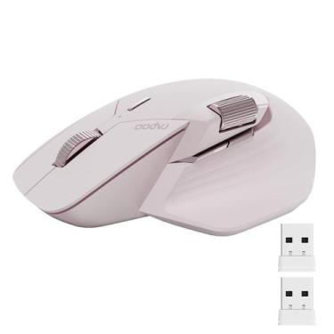 Imagem de Mouse Rapoo MT760mini Bluetooth 5.0 sem fio 88g rosa