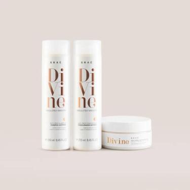 Imagem de Kit Braé Divine Absolutely Smooth Antifrizz Shampoo 250ml + Condiciona