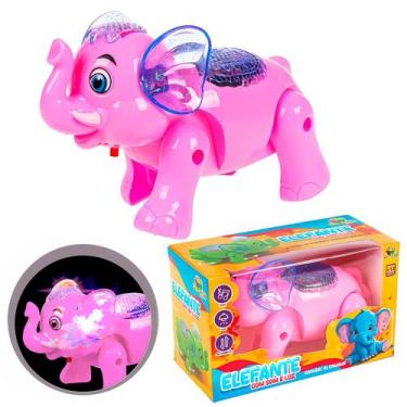 Imagem de Elefantinho Brinquedo Educativo Para Bebê Com Luzes Sons De Elefante E