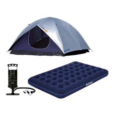 Imagem de Barraca Luna 6 Pessoas + Colchão De Casal + Bomba De Ar