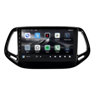 Imagem de Central Multimídia Jeep Compass 2017 2018 2019 2020 2021 Adak G2 Tela de 9" QLED 2GB de RAM 64GB Android Auto e Carplay - PLAY-2964/G2
