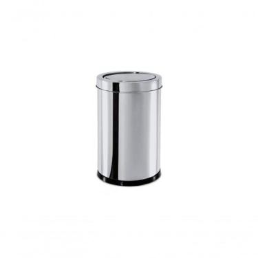 Imagem de Lixeira Inox Tampa Basculante 7,8l Decorline 18,5x29cm - BRINOX