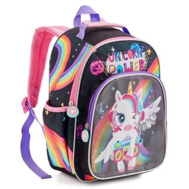Imagem de Mochila Escolar Infantil Unicórnio Bolsa Menina - Denlex, Bolsa Femini