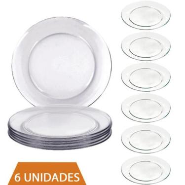 Imagem de Conjunto 6 Pratos Redondo Raso Gourmet Refeição 26cm Duralex - NADIR F