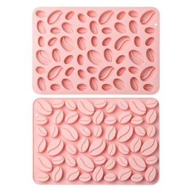 Imagem de UR URLIFEHALL 2 peças, 54 moldes de silicone cavidade, grãos de café, formas de chocolate para assar alimentos, gelatina, doces, bolos, decoração, biscoitos, sobremesas