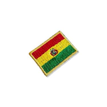 Imagem de BP0029-031 Bandeira Bolívia Patch Bordado 3,8x2,5cm - BR44