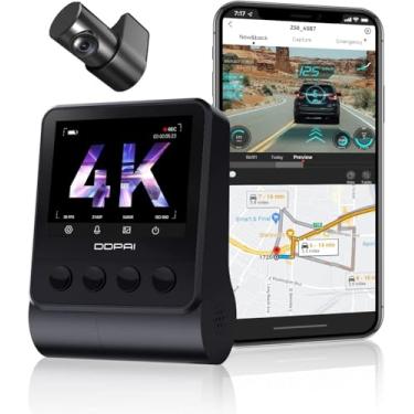 Imagem de DDPAI Z50 Câmera Veicular Frontal e Traseira 4K+1080P Com Wi-Fi GPS, D²Save, Tela 2.3", Supercapacitor, Gravação em Loop, Visão Noturna, Ângulo Amplo de 140°, Modo de Estacionamento 24H(Sem Cartão SD)