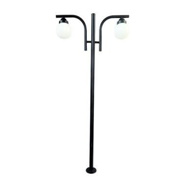 Imagem de Poste Colonial De Jardim Londrina De Alumínio Fundido 300Cm - LUMINÁRI