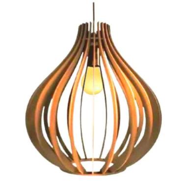 Imagem de Luminária Teto Tipo Pendente Filipinas Mdf - Completa Mdf Cru - LENOBR