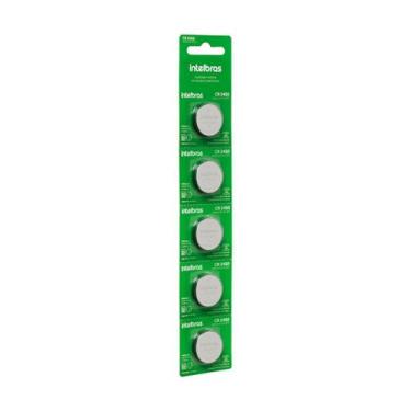 Imagem de Cartela com 5 baterias pilhas de litio botão 3v cr 2450 intelbras