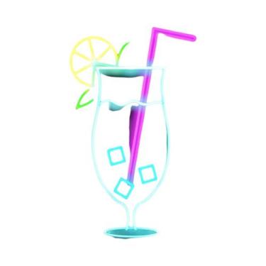 Imagem de Placa De Metal Neon Para Alimentos E Bebidas, Decoração De Parede Para