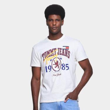 Imagem de Camiseta Tommy Jeans 1985 New York Masculina, Off white, M