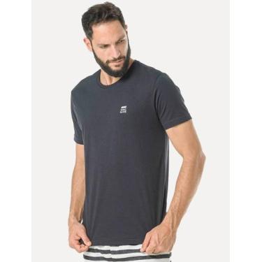 Imagem de Camiseta King & Joe Masculina Slim Basic Light Logo Preta, S/P