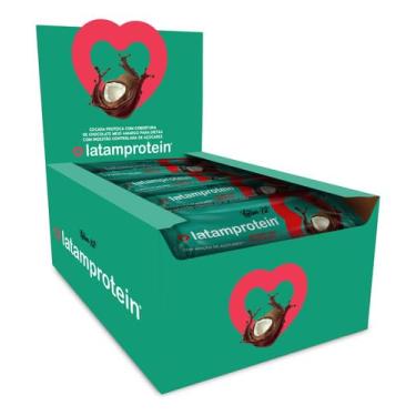 Imagem de Barra de Cocada Zero Com Proteina Chocolate Zero Açucar Latam Fit