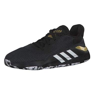 Imagem de adidas Tênis de basquete masculino Pro Bounce 2019 Low, Preto Negbás Ftwbla Dormet 000, 44