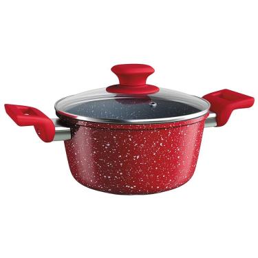 Imagem de Caçarola Euro Home Colorstone Antiaderente 5 Camadas Vermelha – 3 L