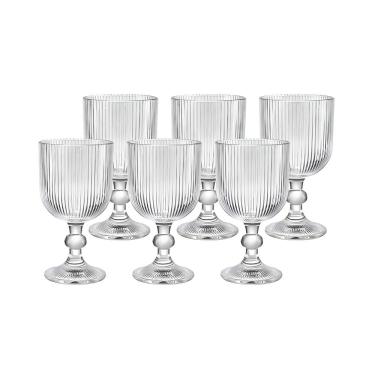 Imagem de Conjunto De 6 Taças De Vidro 270Ml Elegância E Sofisticação