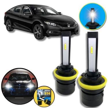 Imagem de Farol Milha Super Led H11 Headligth Nano S14 6000k - Honda Civic 17 a 