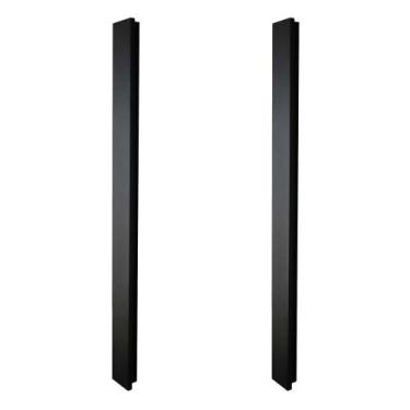 Imagem de Kit 2 Arandela Luminária De Parede Led Slim 72Cm 127V Preto - Single L