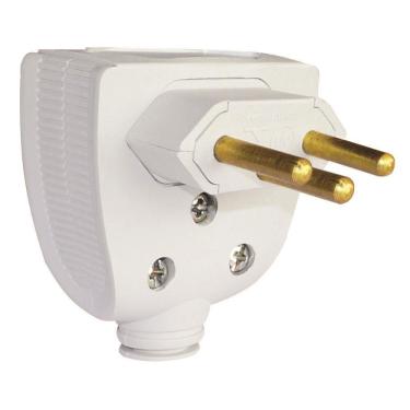Imagem de Plugue Profissional Reforçado 2p+t 10 Ampères Branco - 615832 - Pial Plugue Profis.refo...