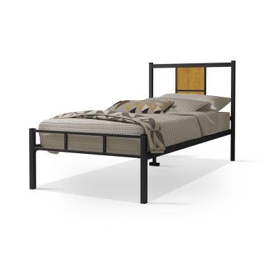 Imagem de Cama Infanto Juvenil Solteiro Ravena Klm Store Preto/canela