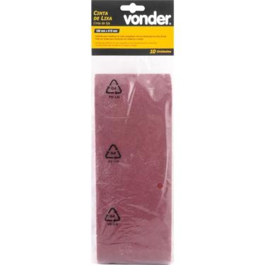 Imagem de Cinta Lixa 100x610mm G60 Com 10 Peças Vonder