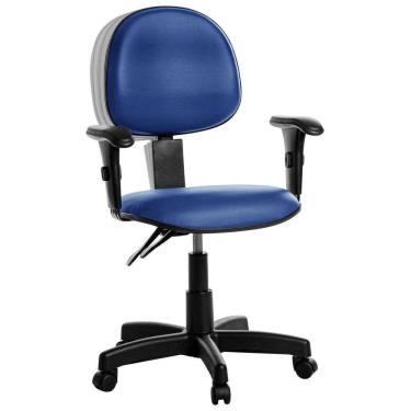 Imagem de Cadeira Ergonômica Executiva Com Braço Rv Cor:Azul