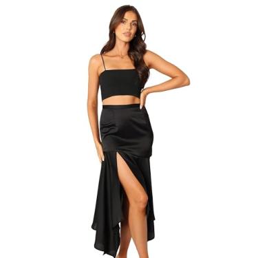 Imagem de Petal & Pup Jair-midi-saia feminina preta, Preto, P