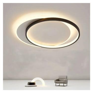 Imagem de Luminária de teto LED moderna para sala de estar, cozinha, quarto, iluminação residencial elegante com design de lustre para decoração de casamento