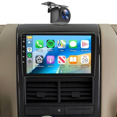 Imagem de Estéreo automotivo para Ford Explorer 2005-2010 [6 + 128 G 8 núcleos] Carplay sem fio Android Auto, rádio com tela sensível ao toque IPS de 10 polegadas, Android/GPS/WiFi/32EQ DSP/59UI/Bluetooth5.0