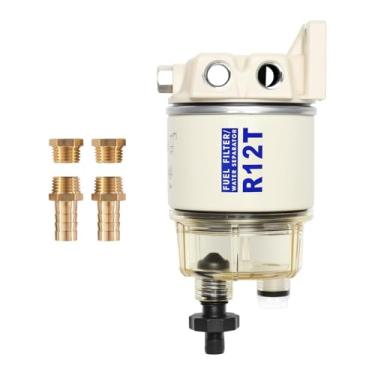 Imagem de Kit separador de água de combustível marítimo, filtro de barco marítimo para motores a gás e diesel