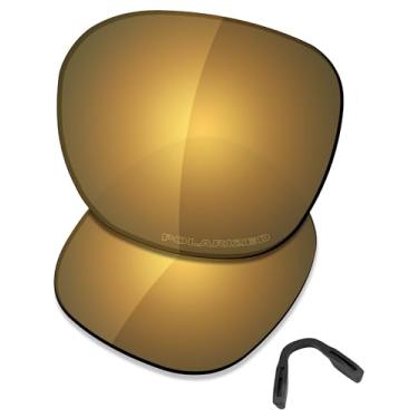 Imagem de SAUCER Lentes de reposição premium e protetores de nariz para óculos de sol Oakley Low Key OO9433 High Defense - Bronze dourado polarizado